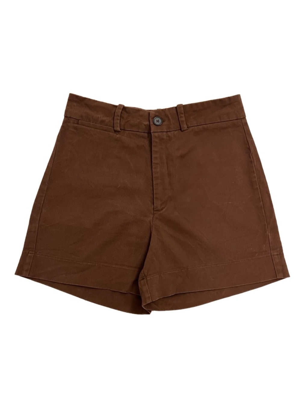 🤎 Frank & Oak Josephine High Waisted Shorts in Chocolate Brown 🤎